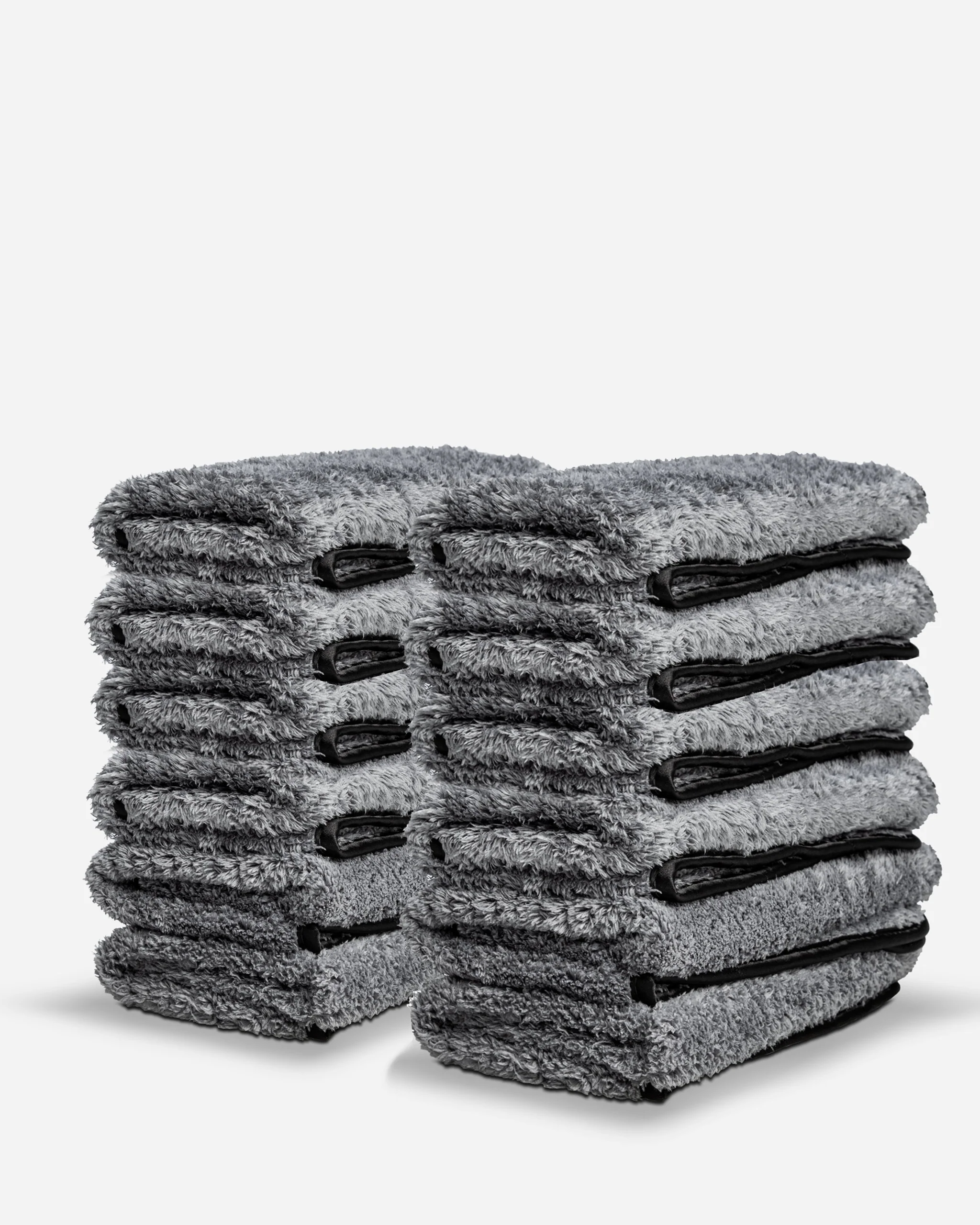 Adam's Grey Plush Waffle Microfiber Towel - Image 10