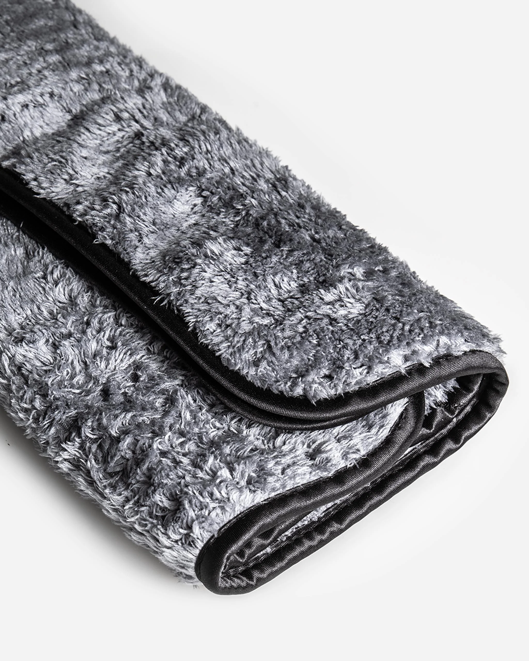 Adam's Grey Plush Waffle Microfiber Towel - Image 3