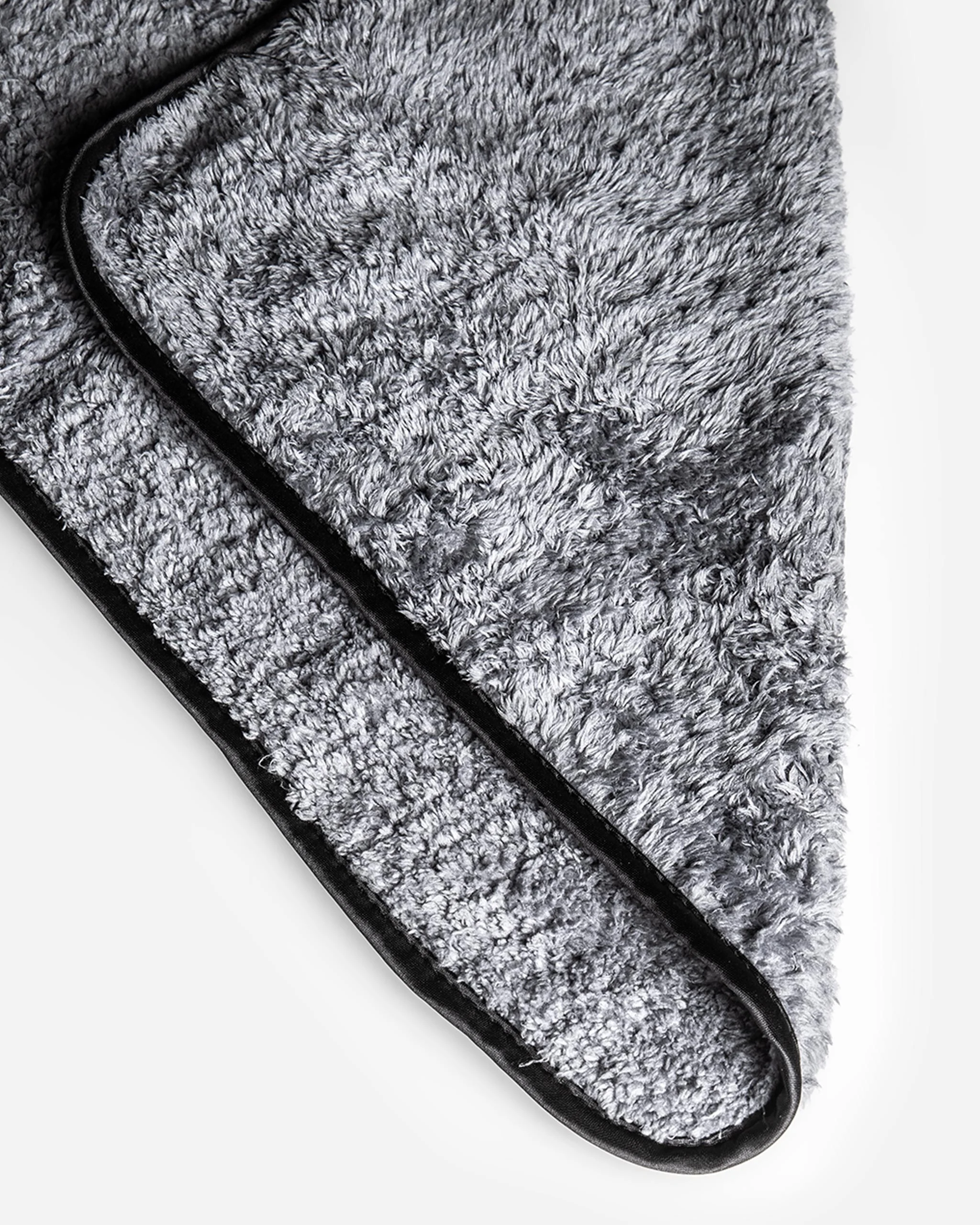 Adam's Grey Plush Waffle Microfiber Towel - Image 4