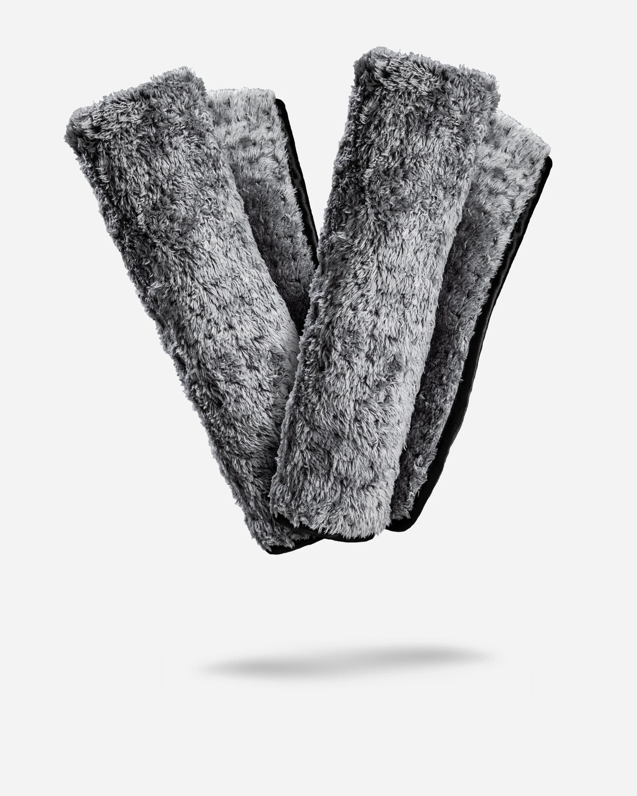 Adam's Grey Plush Waffle Microfiber Towel - Image 7