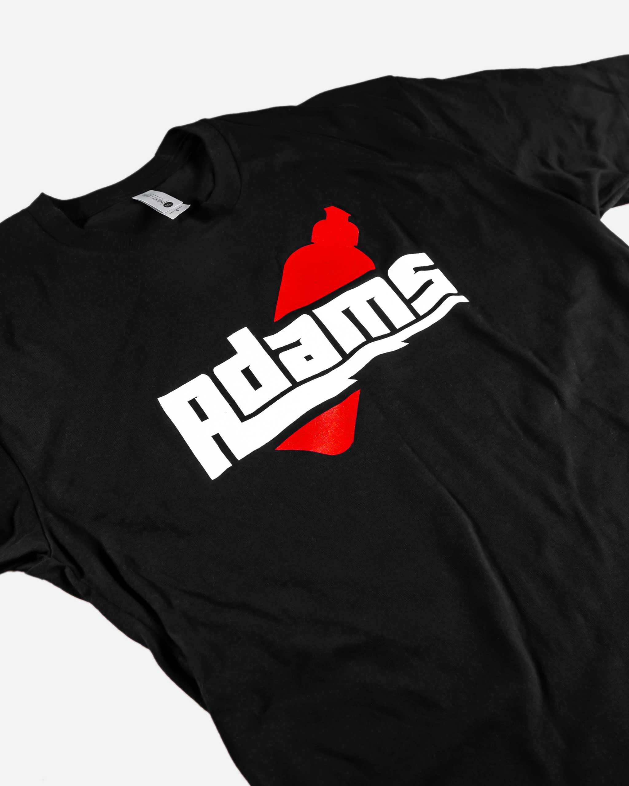 Adam's Red Bottle Black Shirt - Image 3