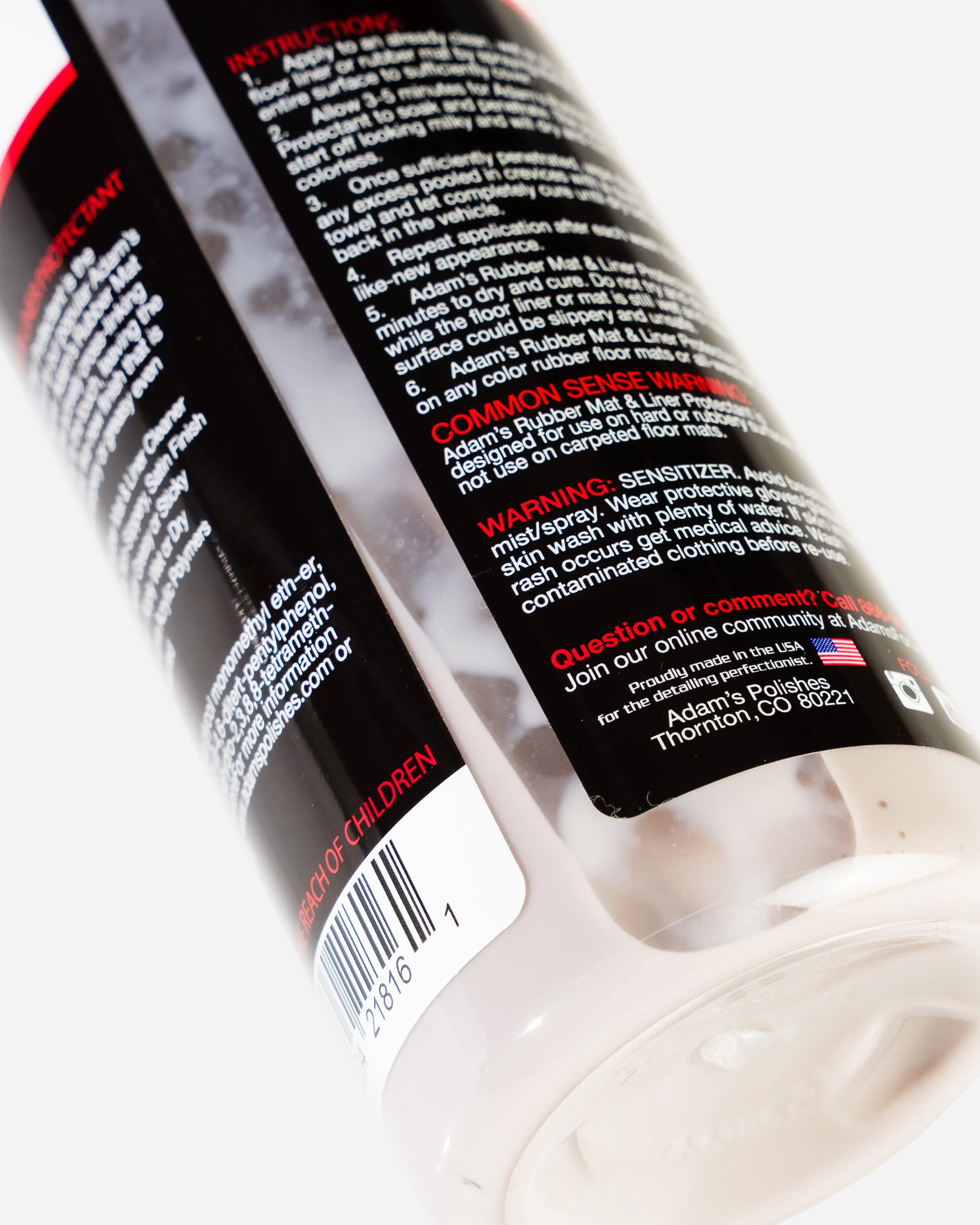 Adam's Rubber Mat & Liner Protectant - Image 5